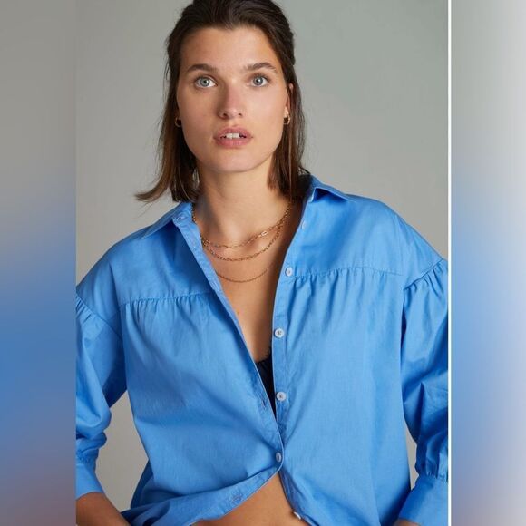 Maeve Poplin Button-down Top - Picture 9 of 10